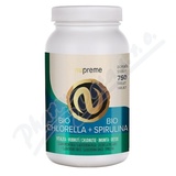 Chlorella+Spirulina tbl. 750 BIO NUPREME