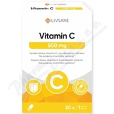 LIVSANE Vitamin C 500mg cps. 30